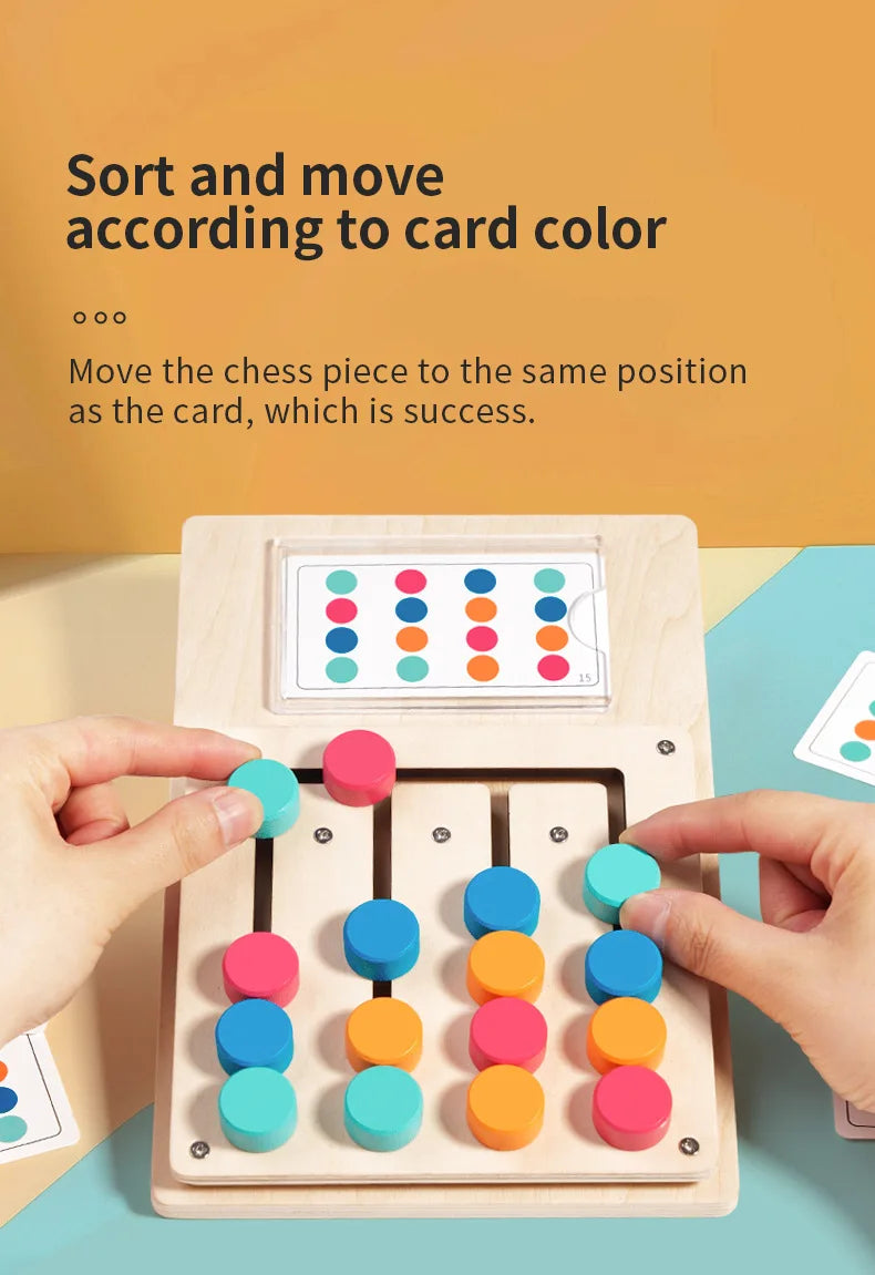 Planche de jeu d'apprentissage Cognitif en bois