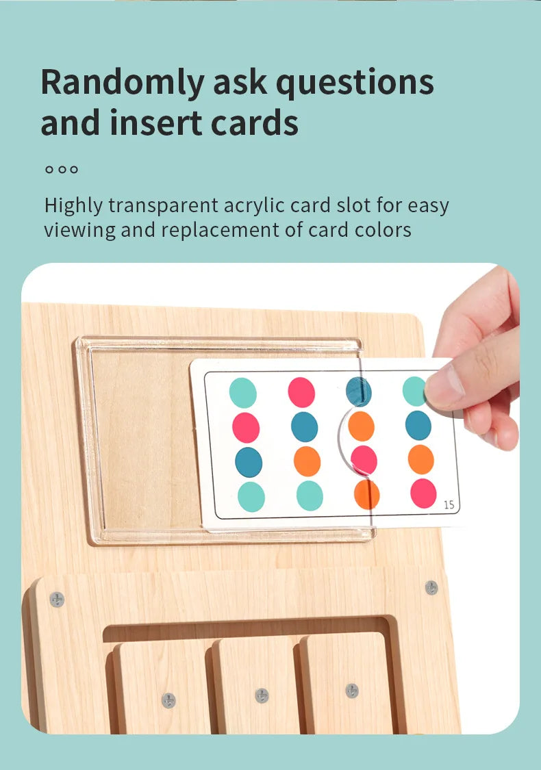 Planche de jeu d'apprentissage Cognitif en bois