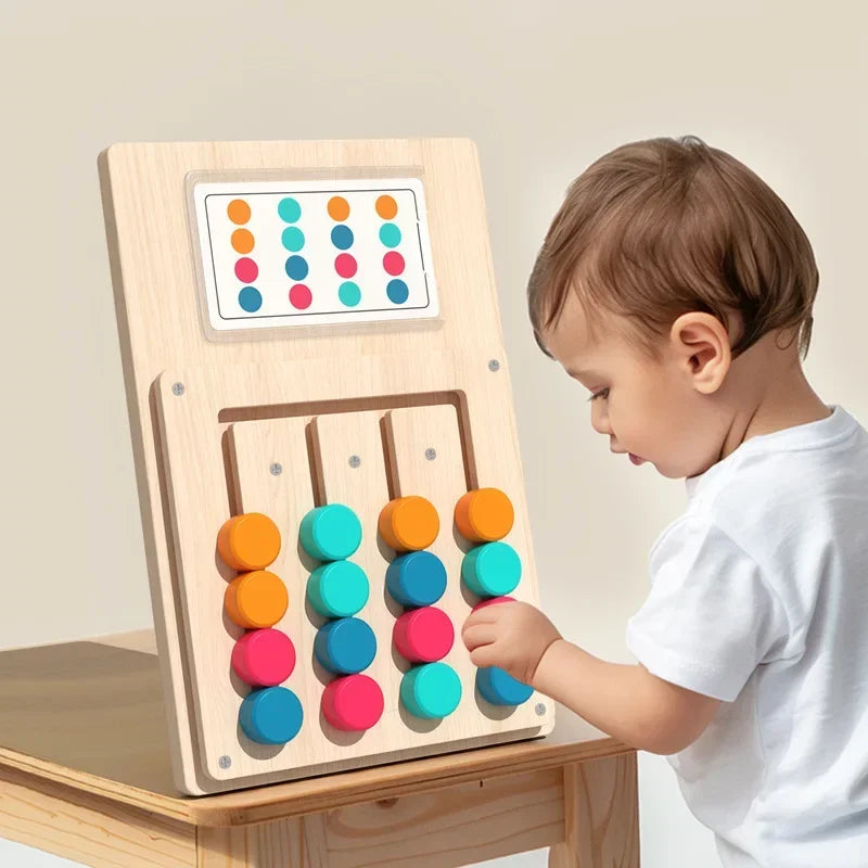 Planche de jeu d'apprentissage Cognitif en bois
