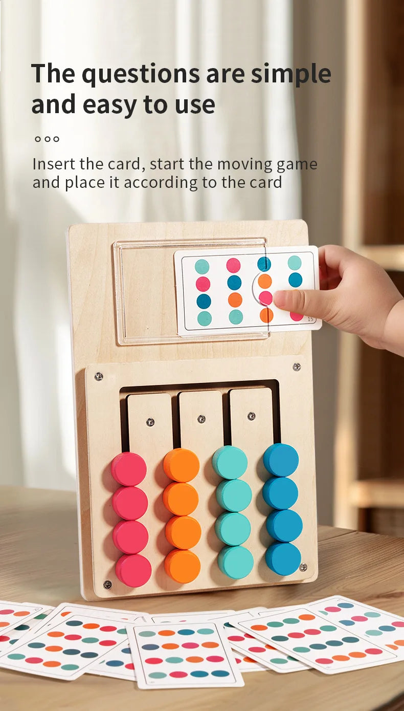 Planche de jeu d'apprentissage Cognitif en bois