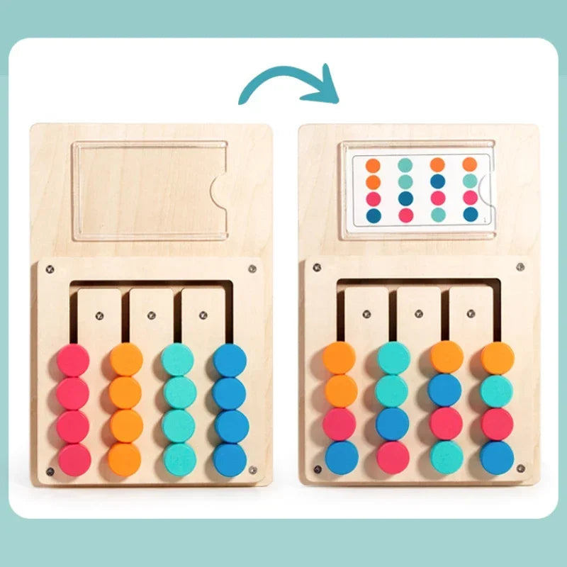 Planche de jeu d'apprentissage Cognitif en bois