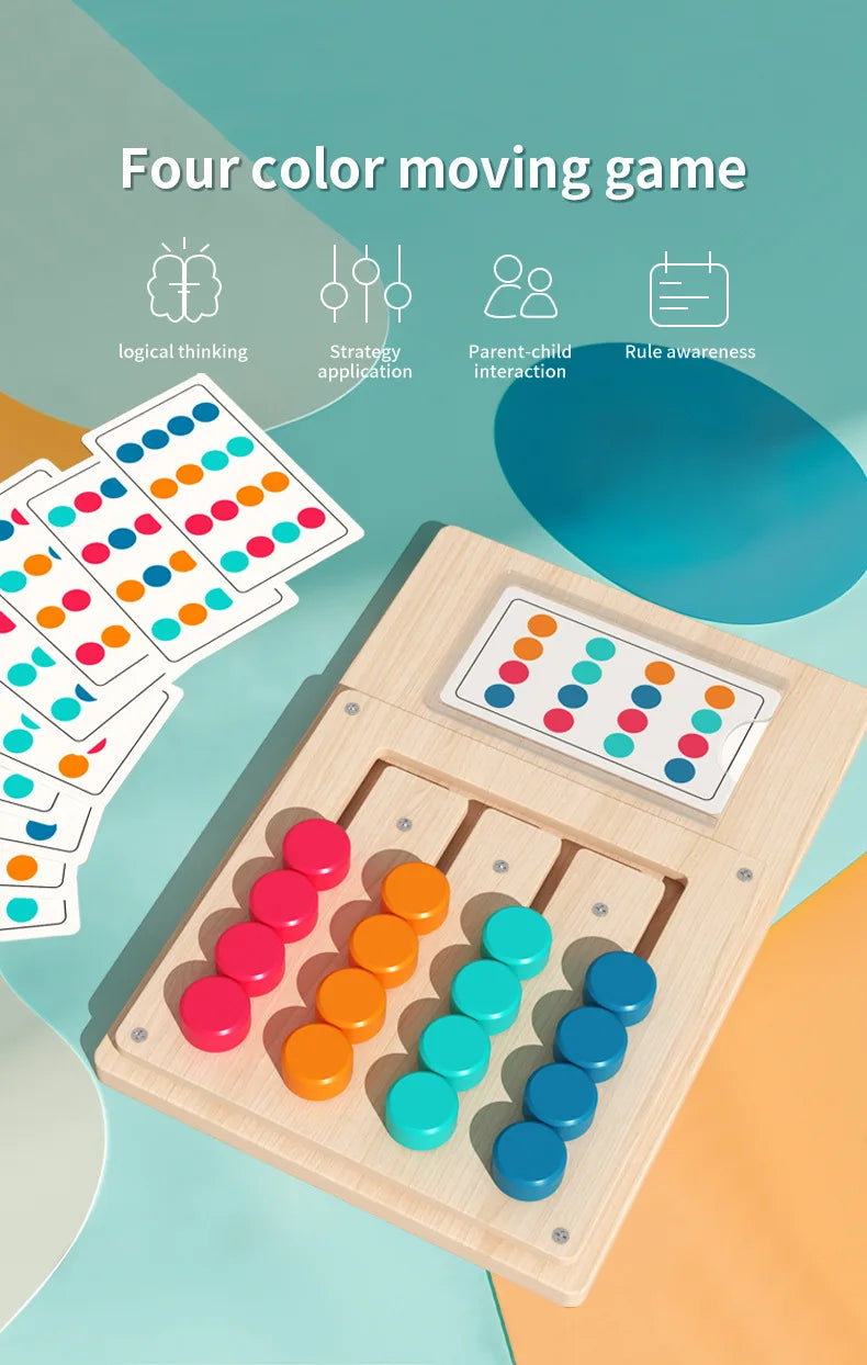 Planche de jeu d'apprentissage Cognitif en bois