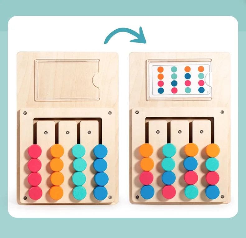 Planche de jeu d'apprentissage Cognitif en bois